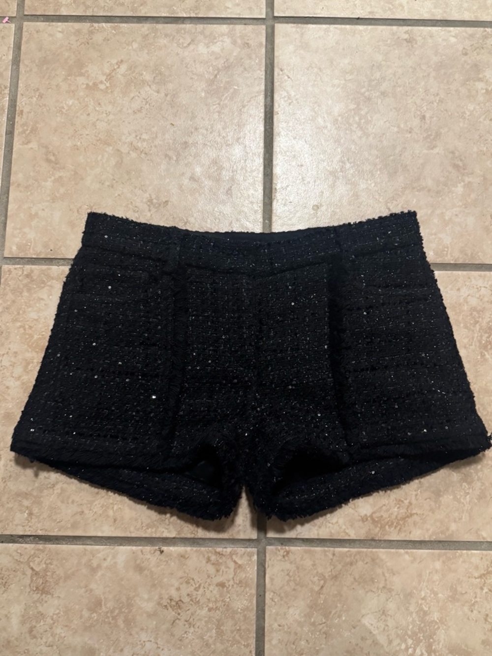 The Kooples Black Tweed Women's Shorts